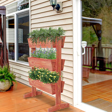 Load image into Gallery viewer, 3 Tier Wooden Vertical Raised Garden Bed Vegetable Planter Box Outdoor Indoor US