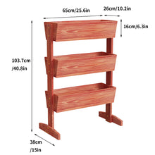Load image into Gallery viewer, 3 Tier Wooden Vertical Raised Garden Bed Vegetable Planter Box Outdoor Indoor US