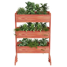 Load image into Gallery viewer, 3 Tier Wooden Vertical Raised Garden Bed Vegetable Planter Box Outdoor Indoor US