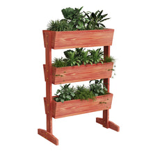 Load image into Gallery viewer, 3 Tier Wooden Vertical Raised Garden Bed Vegetable Planter Box Outdoor Indoor US