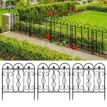 Load image into Gallery viewer, 5 Pack Tall Garden Fencing Rustproof Border Fence Edging Heavy Duty Metal Panels