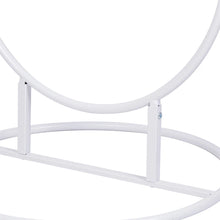 Load image into Gallery viewer, Wedding Flower Display Frame Round Arch White Metal Circle Backdrop Stand Party