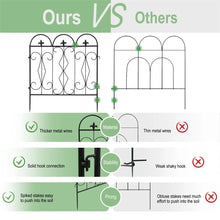 Load image into Gallery viewer, 5 Pack Tall Garden Fencing Rustproof Border Fence Edging Heavy Duty Metal Panels