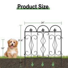 Load image into Gallery viewer, 5 Pack Tall Garden Fencing Rustproof Border Fence Edging Heavy Duty Metal Panels