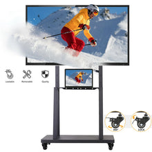 Load image into Gallery viewer, Heavy Duty TV Stand Wheels TV Bracket Rolling Floor Television Mount for 32"-80"