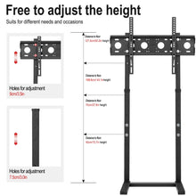 Load image into Gallery viewer, Free Standing Floor TV Stand Portable TV Mount Height Adjust 32"-100" No Drill