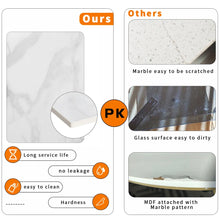 Load image into Gallery viewer, Gold Side End Table, 2 Tier Round Marble Side Table with Storage Shelf Modern