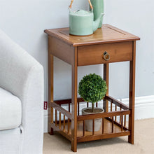 Load image into Gallery viewer, Heavy Duty 2-Tier Bamboo Side End Table Night Stand Storage Display Shelf Home