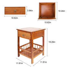 Load image into Gallery viewer, Heavy Duty 2-Tier Bamboo Side End Table Night Stand Storage Display Shelf Home