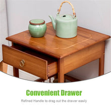 Load image into Gallery viewer, Heavy Duty 2-Tier Bamboo Side End Table Night Stand Storage Display Shelf Home