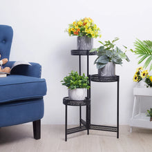 Load image into Gallery viewer, 3/4-Tier Heavy Duty Plant Stand Flower Pot Holder Garden Modern Indoor Outdoor