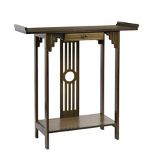 Load image into Gallery viewer, Rustic Narrow Console Table Slim Sofa Table with Storage Drawers Foyer Table