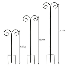 Load image into Gallery viewer, 2X 95inch Heavy Duty Shepherd Hook Bird Feeder Pole Garden Hanging Plant Wedding