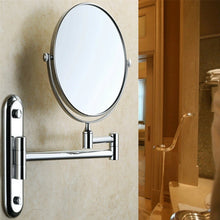 Load image into Gallery viewer, 10x Magnifying Wall Mounted Makeup Bathroom Mirror Adjustable Height Double-Side