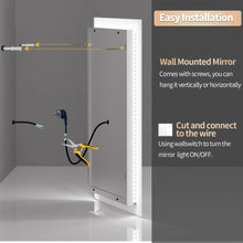 Load image into Gallery viewer, 16"x20" Led Lighted Bathroom Mirror Dimmable Wall Vanity Mirror Backlit