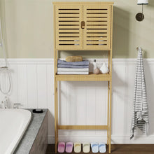 Load image into Gallery viewer, Over The Toilet Storage Cabinet Tall Bathroom Cabinet Organizer with Cupboard