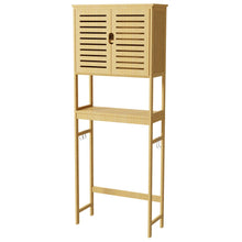 Load image into Gallery viewer, Over The Toilet Storage Cabinet Tall Bathroom Cabinet Organizer with Cupboard
