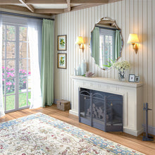 Load image into Gallery viewer, Heavy Beveled Edge Wall Mirror Bathroom Mirror Vanity Scalloped Oval Frameless