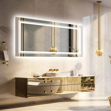 Load image into Gallery viewer, 24x48 LED Bathroom Mirror with Lights Front Backlit LED Mirror 3 Colors Memory