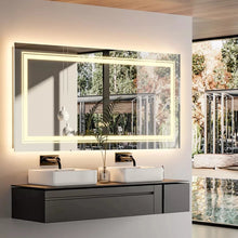 Load image into Gallery viewer, 24x48 LED Bathroom Mirror with Lights Front Backlit LED Mirror 3 Colors Memory