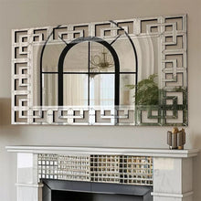 Load image into Gallery viewer, 48x28" Art Decorative Wall Accent Mirror Grecian Venetian Design Large Rectangle