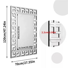 Load image into Gallery viewer, 48x28" Art Decorative Wall Accent Mirror Grecian Venetian Design Large Rectangle
