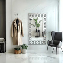 Load image into Gallery viewer, 48x28" Art Decorative Wall Accent Mirror Grecian Venetian Design Large Rectangle