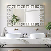 Load image into Gallery viewer, 48x28" Art Decorative Wall Accent Mirror Grecian Venetian Design Large Rectangle