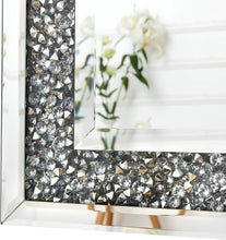 Load image into Gallery viewer, 47 x24 Crystal Crush Diamond Wall Mirror Silver Mirror Gorgeous Rectangle Mirror