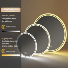 Load image into Gallery viewer, Smart LED Backlit Bathroom Round Mirror with Lights Anti-Fog Dimmable Memory