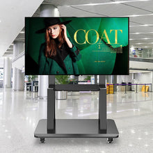 Load image into Gallery viewer, TV Mobile Flat-Panel Floor Stand Cart Height Adjustable LCD- 32’’- 100’’ Monitor