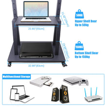 Load image into Gallery viewer, TV Mobile Flat-Panel Floor Stand Cart Height Adjustable LCD- 32’’- 100’’ Monitor