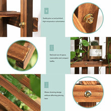 Load image into Gallery viewer, Tall Rolling Plant Stand Multi-Layer Flower Pot Holder Display Shelf Home Garden