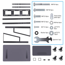 Load image into Gallery viewer, TV Mobile Flat-Panel Floor Stand Cart Height Adjustable LCD- 32’’- 100’’ Monitor