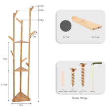 Load image into Gallery viewer, Heavy Duty Standing Coat Rack Wood Tree Hat Hanger Holder Jacket Clothes 3 Style