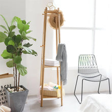 Load image into Gallery viewer, Coat Rack Enterway Clothes Stand 3 Tier Storage Shelves Hall Trees with 8 Hooks