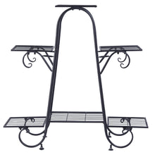 Load image into Gallery viewer, Multi tier Metal Flower Rack Shelf Plant Stand Step Design Indoor Outdoor Garden