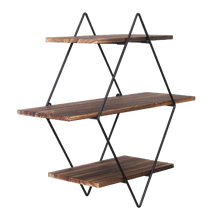 Load image into Gallery viewer, 3 Tier Wall Floating Ledge Shelves Wall Decor Storage Shelf Booke Display Rack