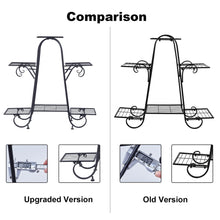Load image into Gallery viewer, Multi tier Metal Flower Rack Shelf Plant Stand Step Design Indoor Outdoor Garden