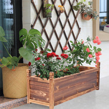 Load image into Gallery viewer, Rectangular Raised Garden Bed Kit Indoor Outdoor Wood Planter Grow Box Vegetable