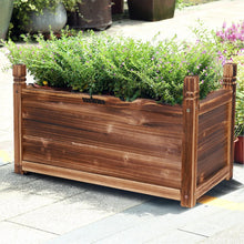Load image into Gallery viewer, Rectangular Raised Garden Bed Kit Indoor Outdoor Wood Planter Grow Box Vegetable
