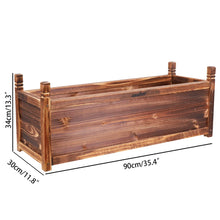 Load image into Gallery viewer, Rectangular Raised Garden Bed Kit Indoor Outdoor Wood Planter Grow Box Vegetable