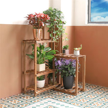 Load image into Gallery viewer, Wooden Plant Stand Shelf Garden Planter Flower Pot Stand Indoor Outdoor Strong