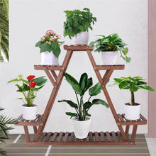 Load image into Gallery viewer, Premium Wood Plant Stand Flower Pot Holder Display Indoor Outdoor Window Room