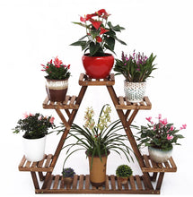 Load image into Gallery viewer, Premium Wood Plant Stand Flower Pot Holder Display Indoor Outdoor Window Room