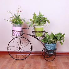 Load image into Gallery viewer, Metal Plant Stand Bicycle Shape Vintage Style Garden Flower Pot Display Outdoor