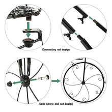 Load image into Gallery viewer, Metal Plant Stand Bicycle Shape Vintage Style Garden Flower Pot Display Outdoor