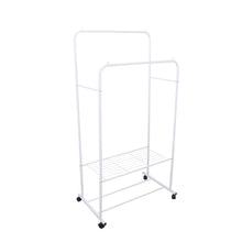 Load image into Gallery viewer, Closet Organizer Metal Garment Rack Portable Clothes Hanger Storage Shoes Rack