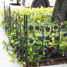 Load image into Gallery viewer, 5X Decorative Garden Fence Outdoor Coated Metal RustProof Land Animal Barrier