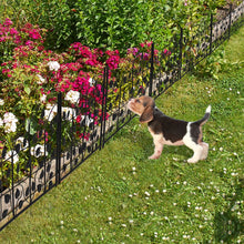 Load image into Gallery viewer, 5X Decorative Garden Fence Outdoor Coated Metal RustProof Land Animal Barrier